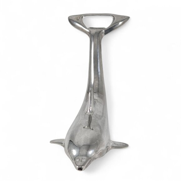 Vintage Metal Dolphin Bottle Opener Beach House Coastal Barware Nautical Decor - Picture 3 of 6